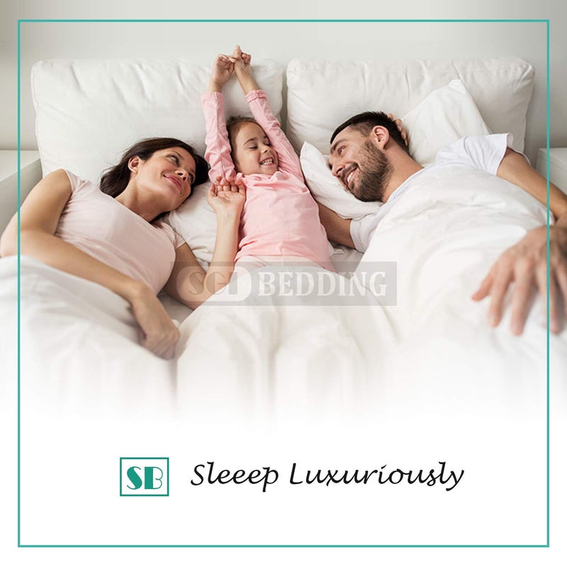 SGI bedding 100% Egyptian Cotton Sheets Full XL Size â€“ 600 Thread Count Sheets Set, Soft, Cooling, 16" Deep Pocket, Luxury Hotel Bedding, Breathable, Durable - Light Gray - Image 3